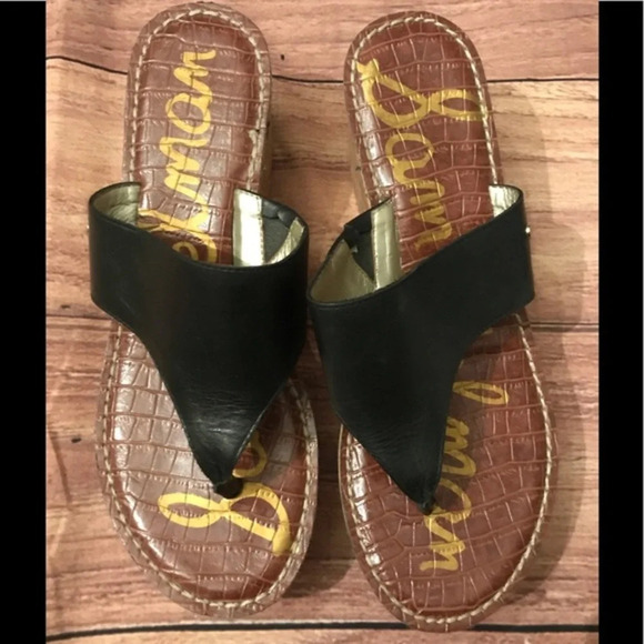 Sam Edelman Black and Brown Women's Slippers - Picture 1 of 8